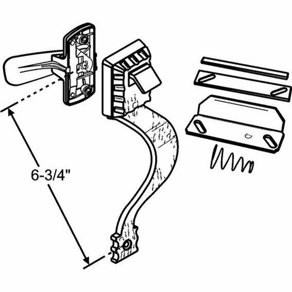Push Button Latch Set Black, Strybuc, Mfr#: 900-13554